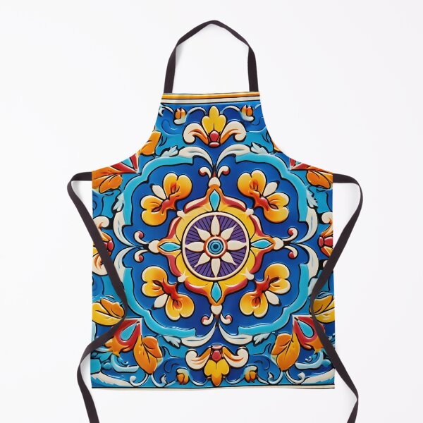 Item preview, decorative spanish ceramic tile print designed and sold by dcrc.