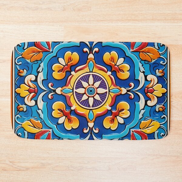 Item preview, decorative spanish ceramic tile print designed and sold by dcrc.