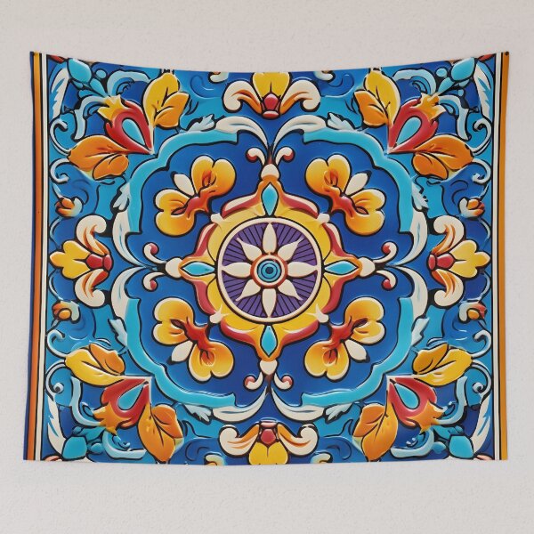 Item preview, decorative spanish ceramic tile print designed and sold by dcrc.