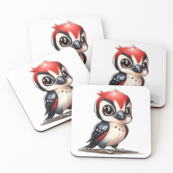 Item preview, Chibi pájaro carpintero moteado menor designed and sold by The-Chibi-Store.