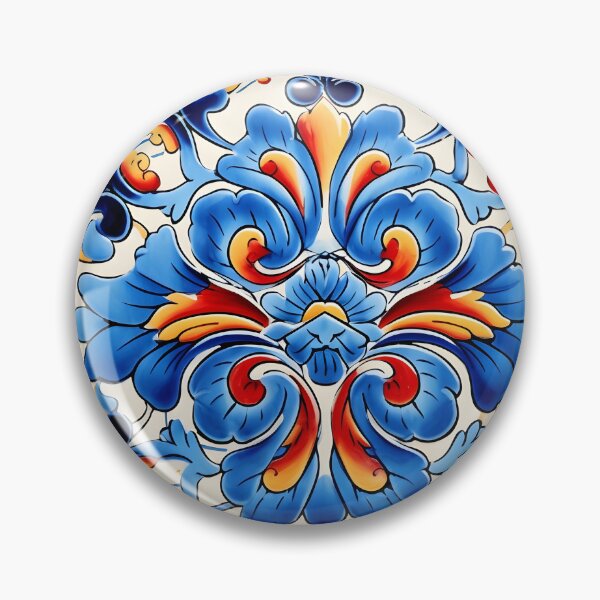 Item preview, decorative spanish ceramic tile print designed and sold by dcrc.