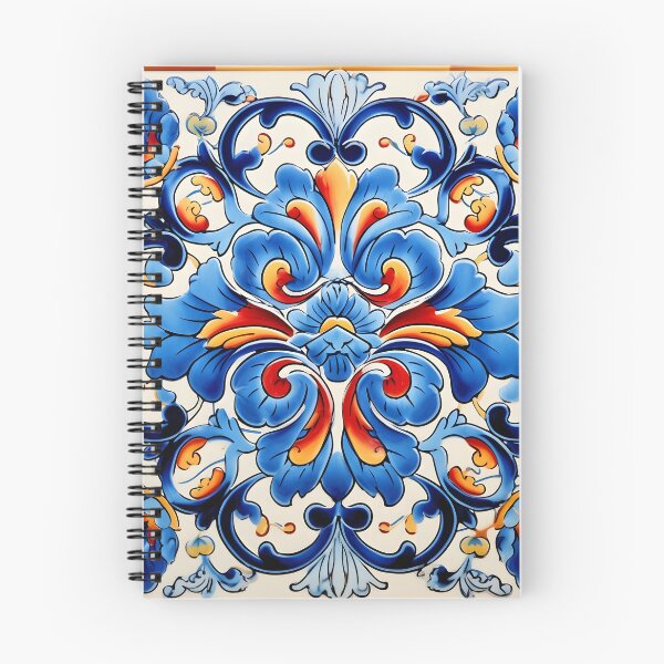 Item preview, decorative spanish ceramic tile print designed and sold by dcrc.