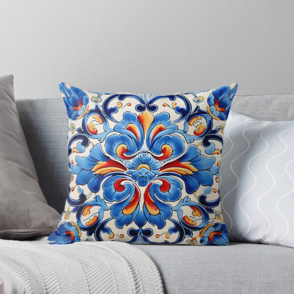 Item preview, decorative spanish ceramic tile print designed and sold by dcrc.