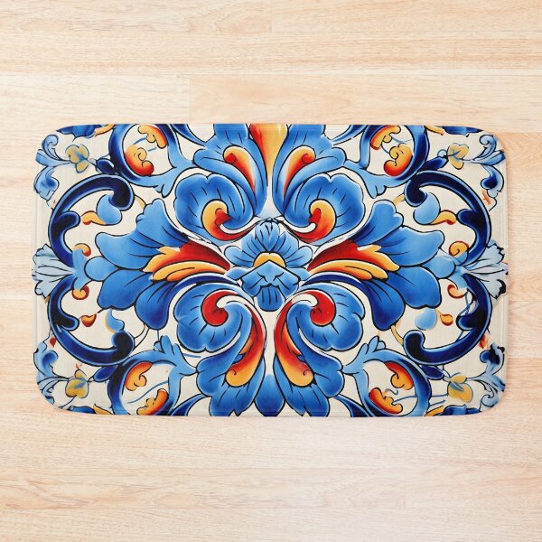 Item preview, decorative spanish ceramic tile print designed and sold by dcrc.