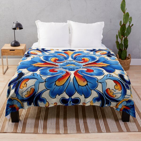 Item preview, decorative spanish ceramic tile print designed and sold by dcrc.