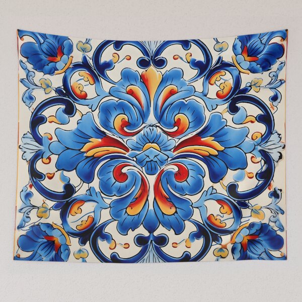 Item preview, decorative spanish ceramic tile print designed and sold by dcrc.