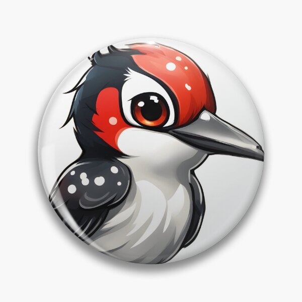 Item preview, Great-Spotted Woodpecker Chibi designed and sold by The-Chibi-Store.