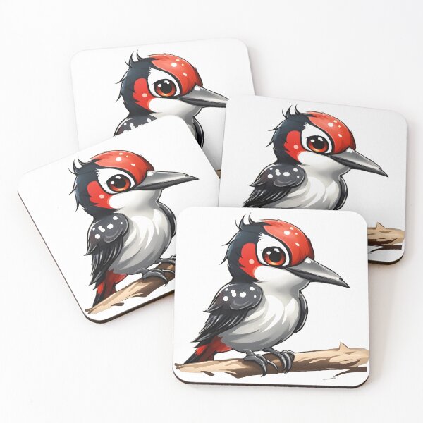 Item preview, Great-Spotted Woodpecker Chibi designed and sold by The-Chibi-Store.