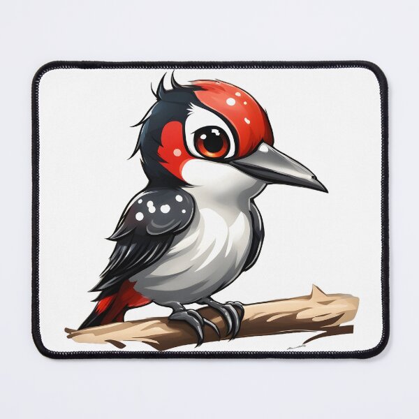 Item preview, Great-Spotted Woodpecker Chibi designed and sold by The-Chibi-Store.