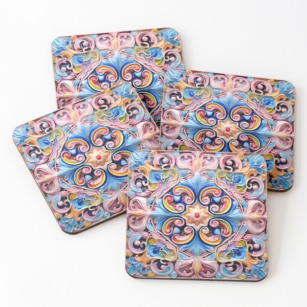 Item preview, decorative Italian ceramic tile print designed and sold by dcrc.