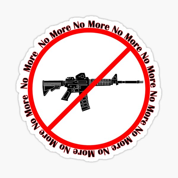 "No More! End Gun Violence Design" Sticker for Sale by IvoryTowers