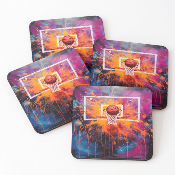 Item preview, Basketball Abstract Splash Art designed and sold by jendrip.
