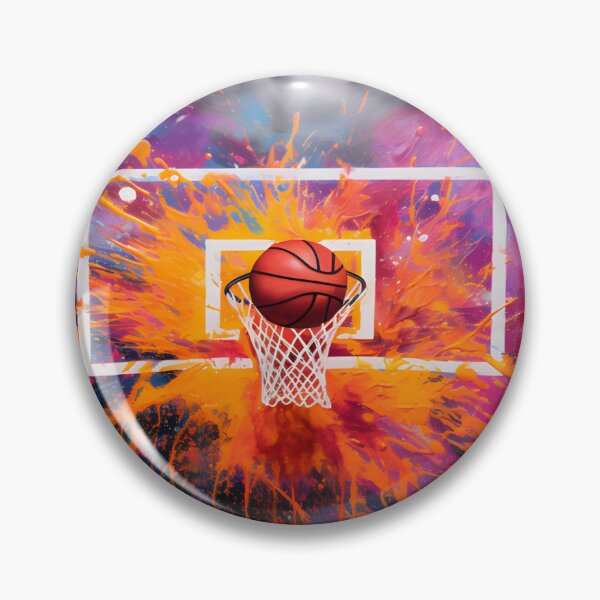 Item preview, Basketball Abstract Splash Art designed and sold by jendrip.