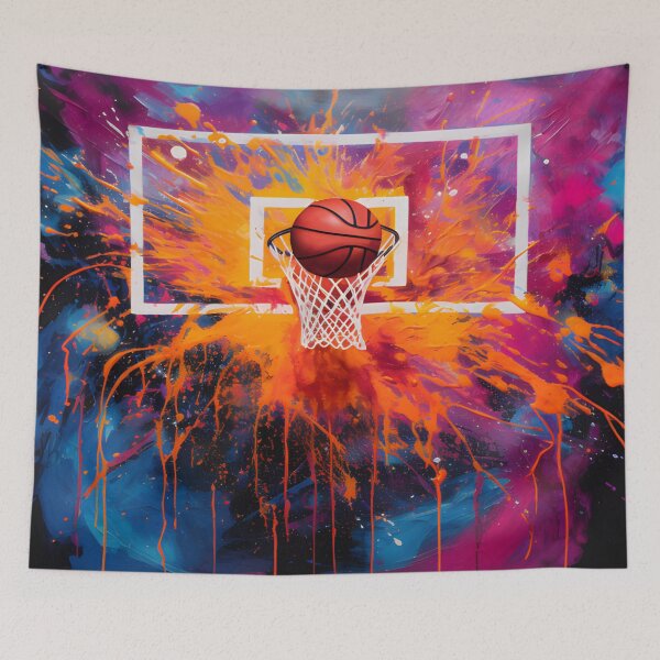 Item preview, Basketball Abstract Splash Art designed and sold by jendrip.