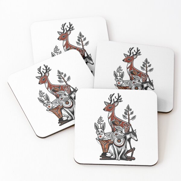 Item preview, Forest animal in Native American style designed and sold by TheRealmWithin.