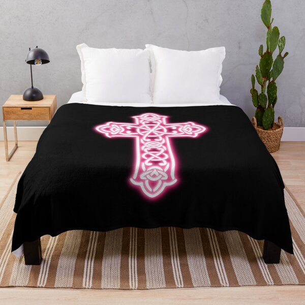 Item preview, Pink Neon Celtic Knot Cross designed and sold by lachataigne.