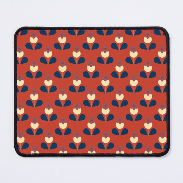 Item preview, Scandi retro vintage boho flower pattern designed and sold by Coastal Garden Design Studio.