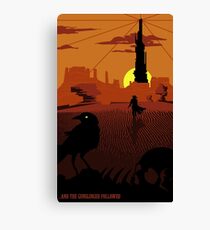 ...and the Gunslinger followed Canvas Print
