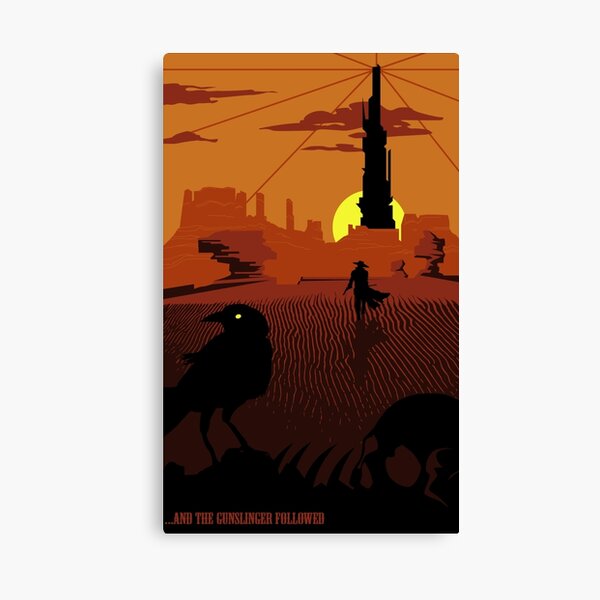 ...and the Gunslinger followed Canvas Print