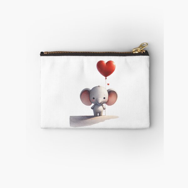 Item preview, Adorable heart-holding baby elephant designed and sold by MyDearWorld.
