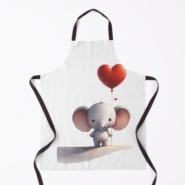 Item preview, Adorable heart-holding baby elephant designed and sold by MyDearWorld.