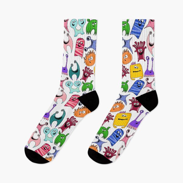 Item preview, Cute Colorful Monsters All Over Print and Sticker Pack designed and sold by Unhinged Heather.