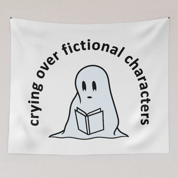 Item preview, Cute Ghost Crying Over Fictional Characters designed and sold by ArtemMKV.
