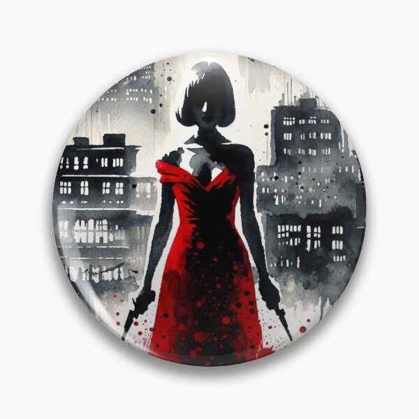 Item preview, Noir Watercolor The Lady in Red designed and sold by RESToRAPTOR.