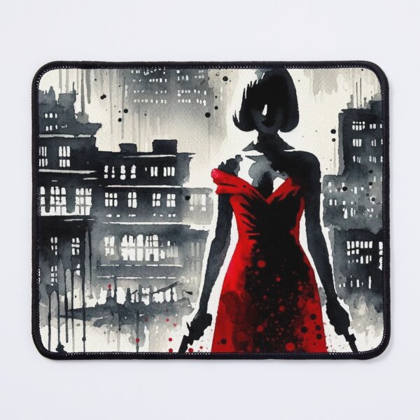 Item preview, Noir Watercolor The Lady in Red designed and sold by RESToRAPTOR.