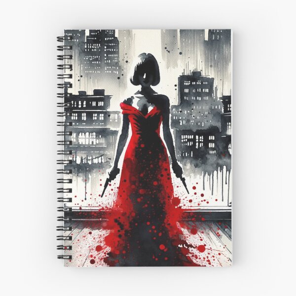 Item preview, Noir Watercolor The Lady in Red designed and sold by RESToRAPTOR.