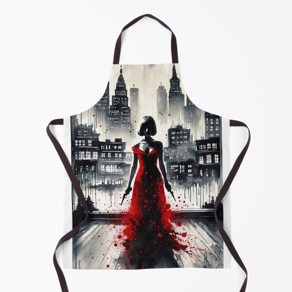 Item preview, Noir Watercolor The Lady in Red designed and sold by RESToRAPTOR.