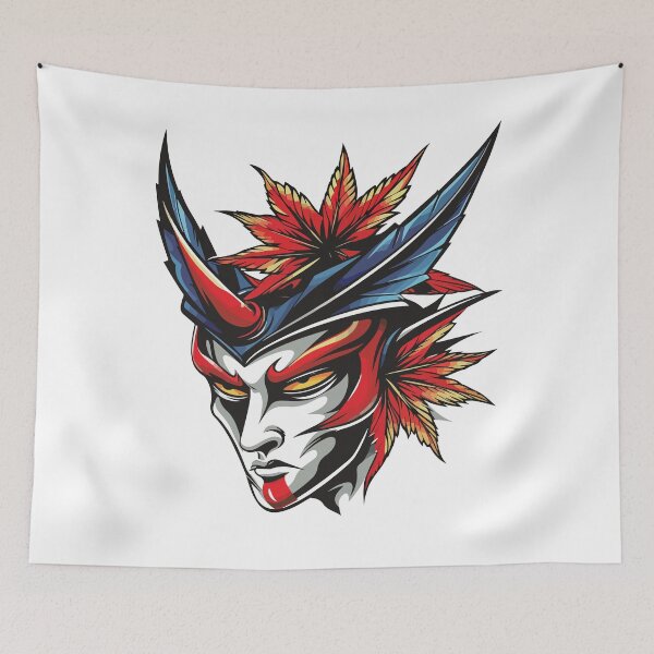 Item preview, Japanese face tattoo designed and sold by TheRealmWithin.