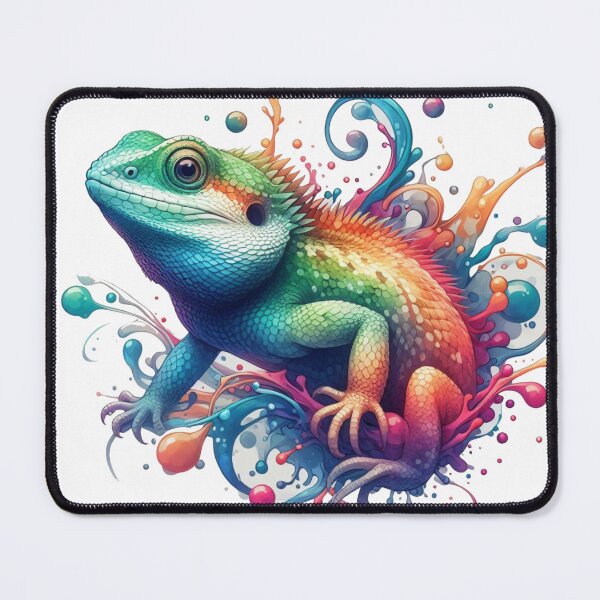 Item preview, Colorful Agama Lizard designed and sold by Emanuel Gabrielle.
