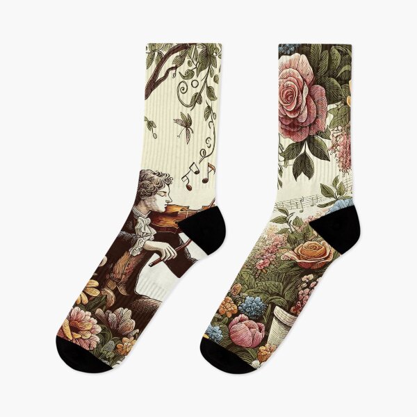 Item preview, Violinist Amidst Petal Perfection designed and sold by Artaverse.
