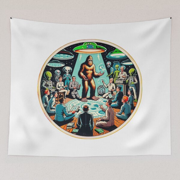 Item preview, Bigfoot And Aliens | Ufo | Believe | The Project designed and sold by ShopCoolStop.