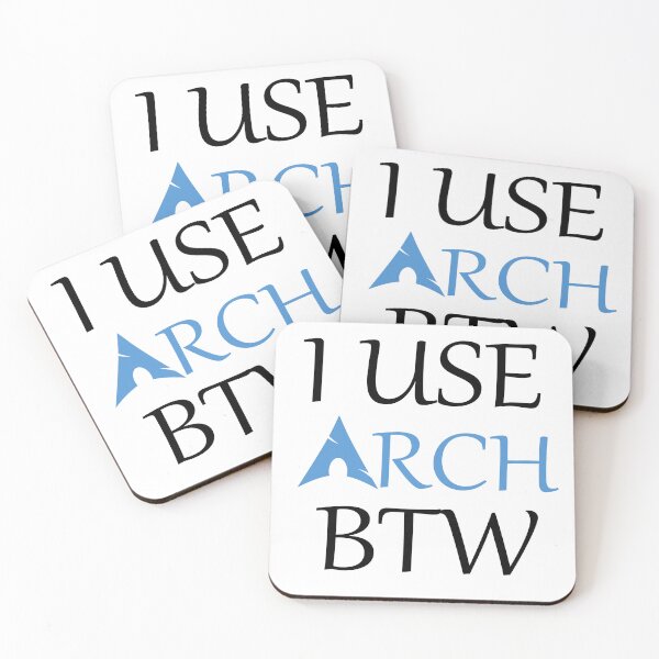 Item preview, I use Arch btw  designed and sold by blueflame-art.