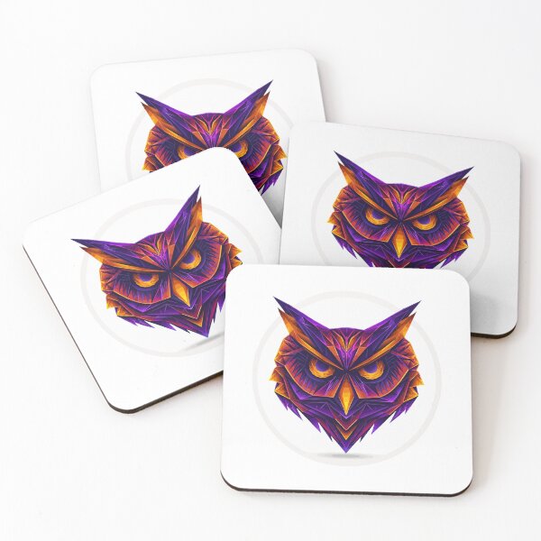 Item preview, Geometric polygonal owl designed and sold by TheRealmWithin.