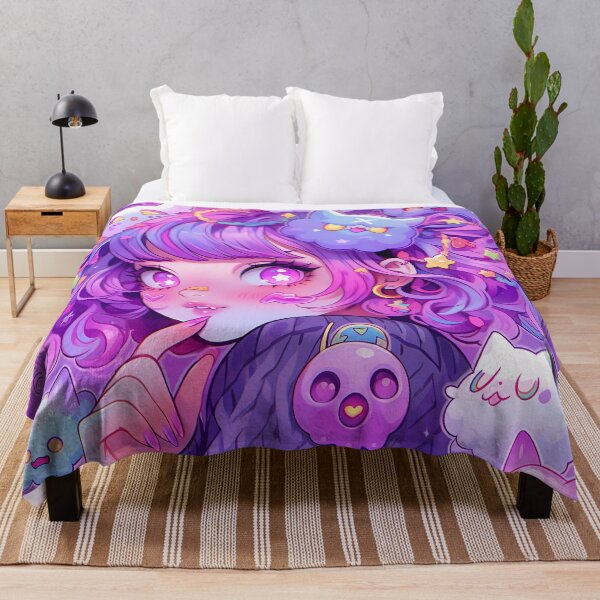 Item preview, Kawaii Ghosts and Pastel Purple Goth Anime Girl designed and sold by bubblegoth.