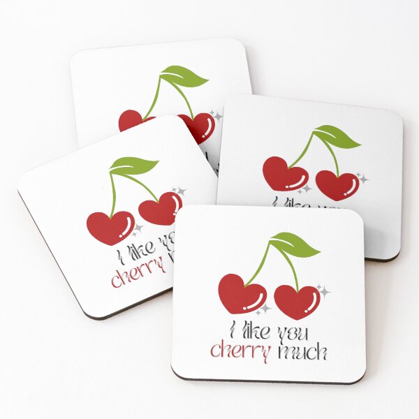 Item preview, Cherries Valentine, I Like You Cherry Much designed and sold by womenagerie.