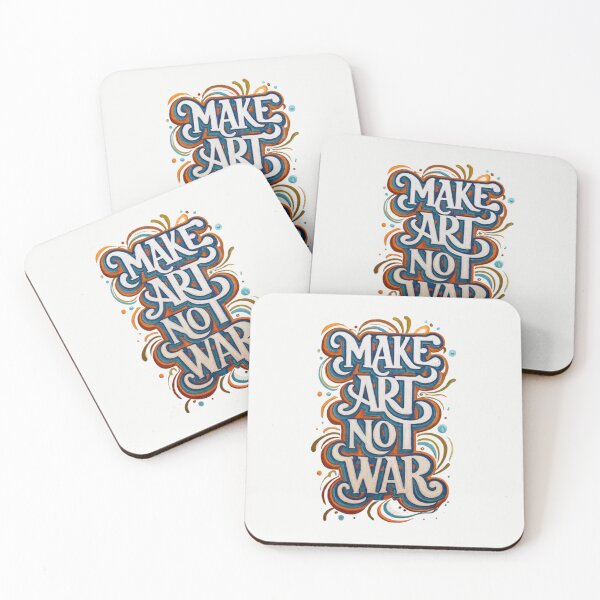 Item preview, Make Art Not War  designed and sold by Sketch-Shack.