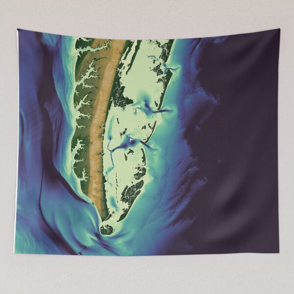 Item preview, Virginia's Eastern Shore Map designed and sold by DreamingBeetle.