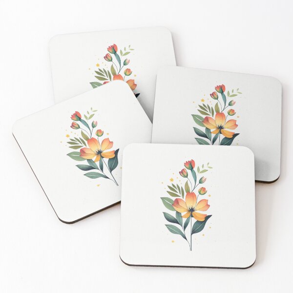 Item preview, Delicate Watercolor Flower - Minimalistic Art designed and sold by Sketch-Shack.