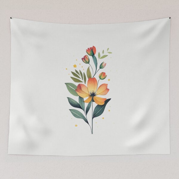 Item preview, Delicate Watercolor Flower - Minimalistic Art designed and sold by Sketch-Shack.