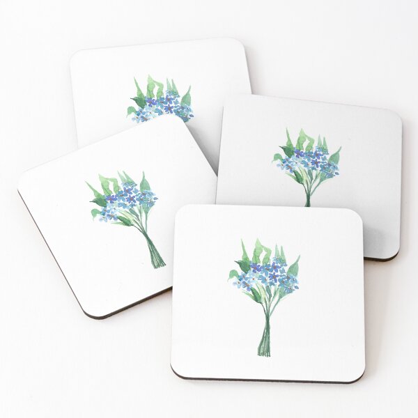 Item preview, Loose Watercolor Blue Flowers designed and sold by shroukart.