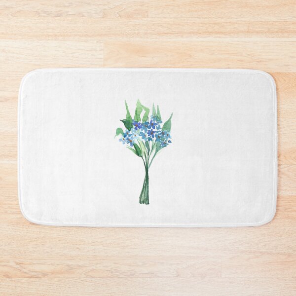 Item preview, Loose Watercolor Blue Flowers designed and sold by shroukart.