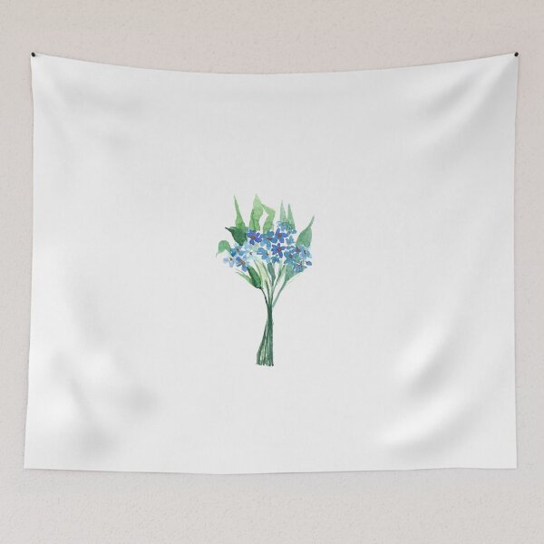 Item preview, Loose Watercolor Blue Flowers designed and sold by shroukart.