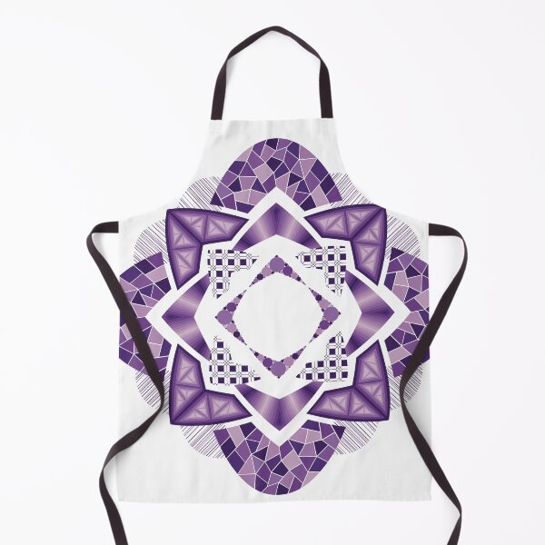 Item preview, Purple Abstract Flower With Geometric Patterns designed and sold by DHTDesigns.
