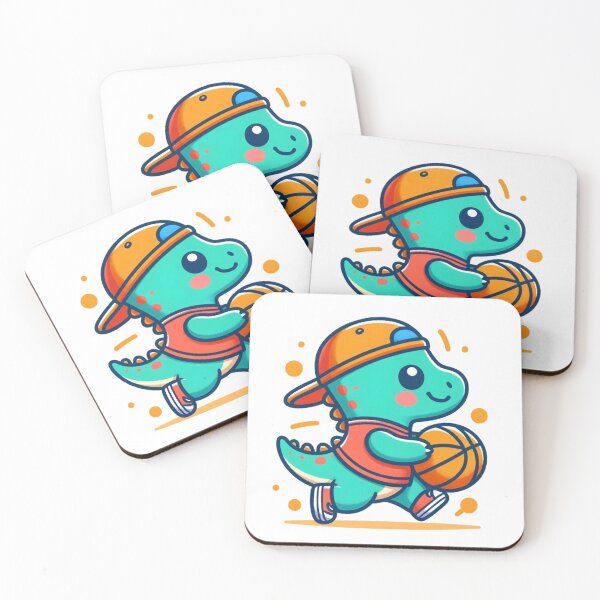 Item preview, Sweet basketball dinosaur designed and sold by Samotivation.