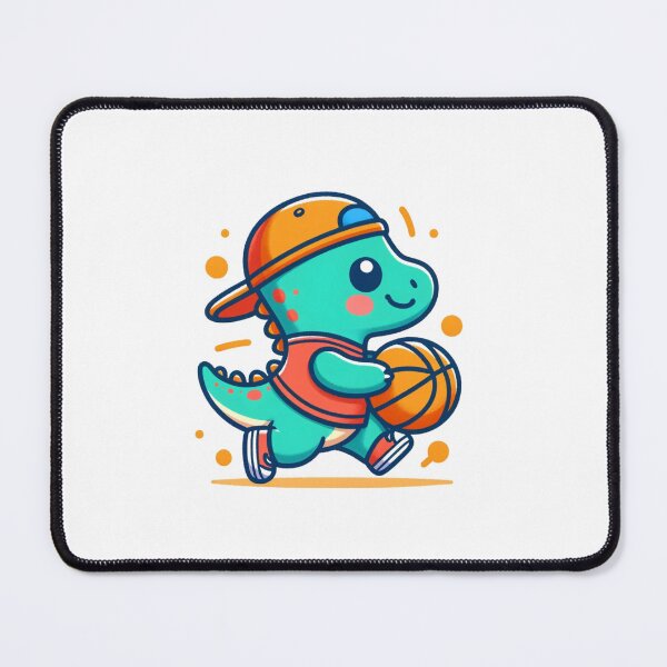 Item preview, Sweet basketball dinosaur designed and sold by Samotivation.