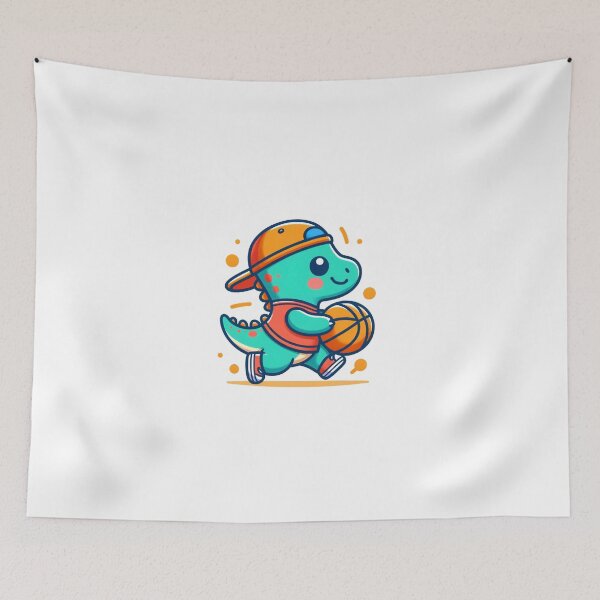 Item preview, Sweet basketball dinosaur designed and sold by Samotivation.